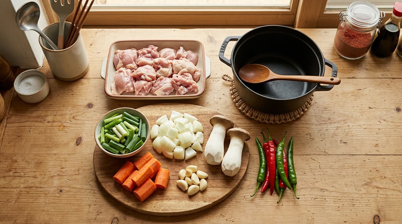 주말 닭볶음탕 장보기 7가지 체크, 2026년 닭고기·양파·대파로 매콤한 집밥 준비하는 기준 대표 이미지