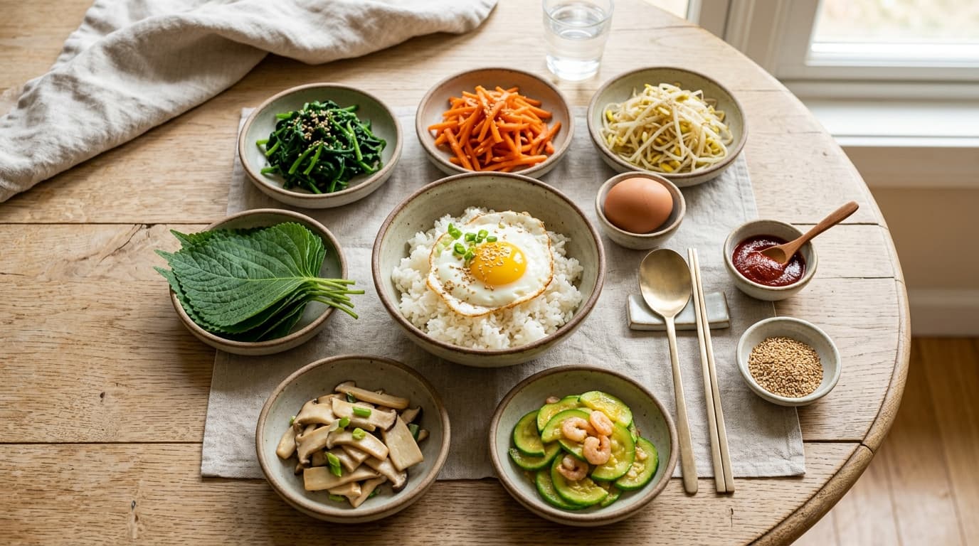 주말 비빔밥 재료 7가지 가이드, 2026년 시금치·당근·콩나물 장볼 때 보는 기준 대표 이미지