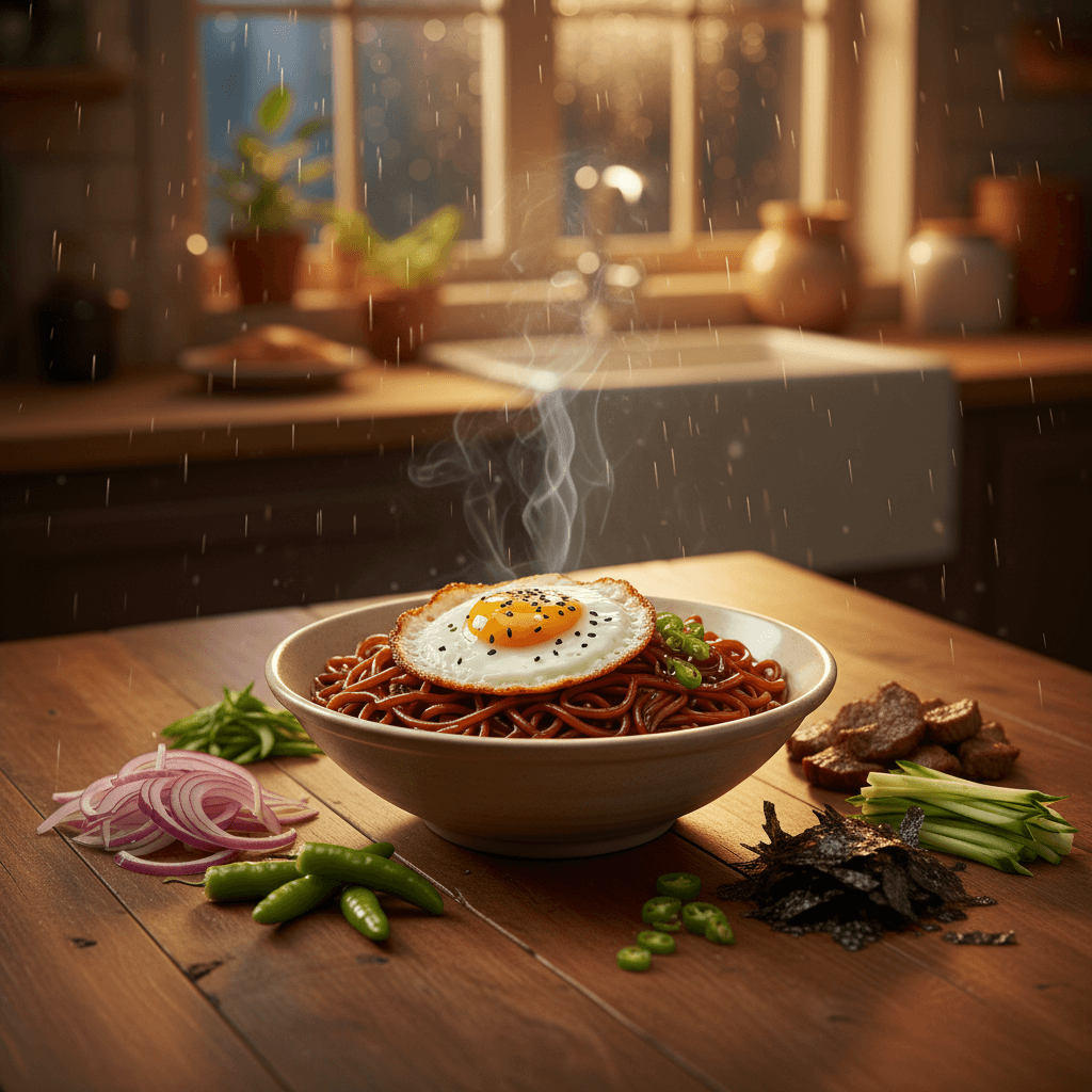 비 오는 밤 짜파게티 토핑 장보기 7가지 체크, 2026년 양파·계란·우삼겹으로 야식 맛 살리는 기준 대표 이미지